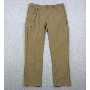Patagonia Quandary Pants Mens 38x32 Tan Hiking Outdoor Lightweight Stretch